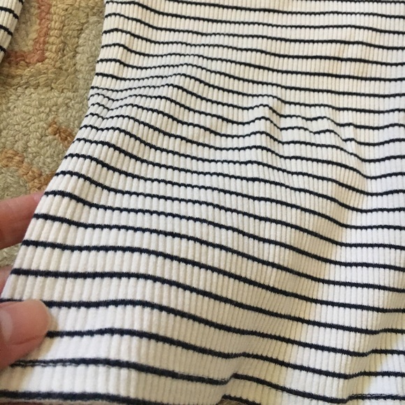ASOS striped off shoulder crop top size 6 - Picture 2 of 5
